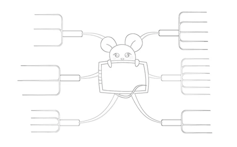 50套黑白导图_小学生思维导图模板50套