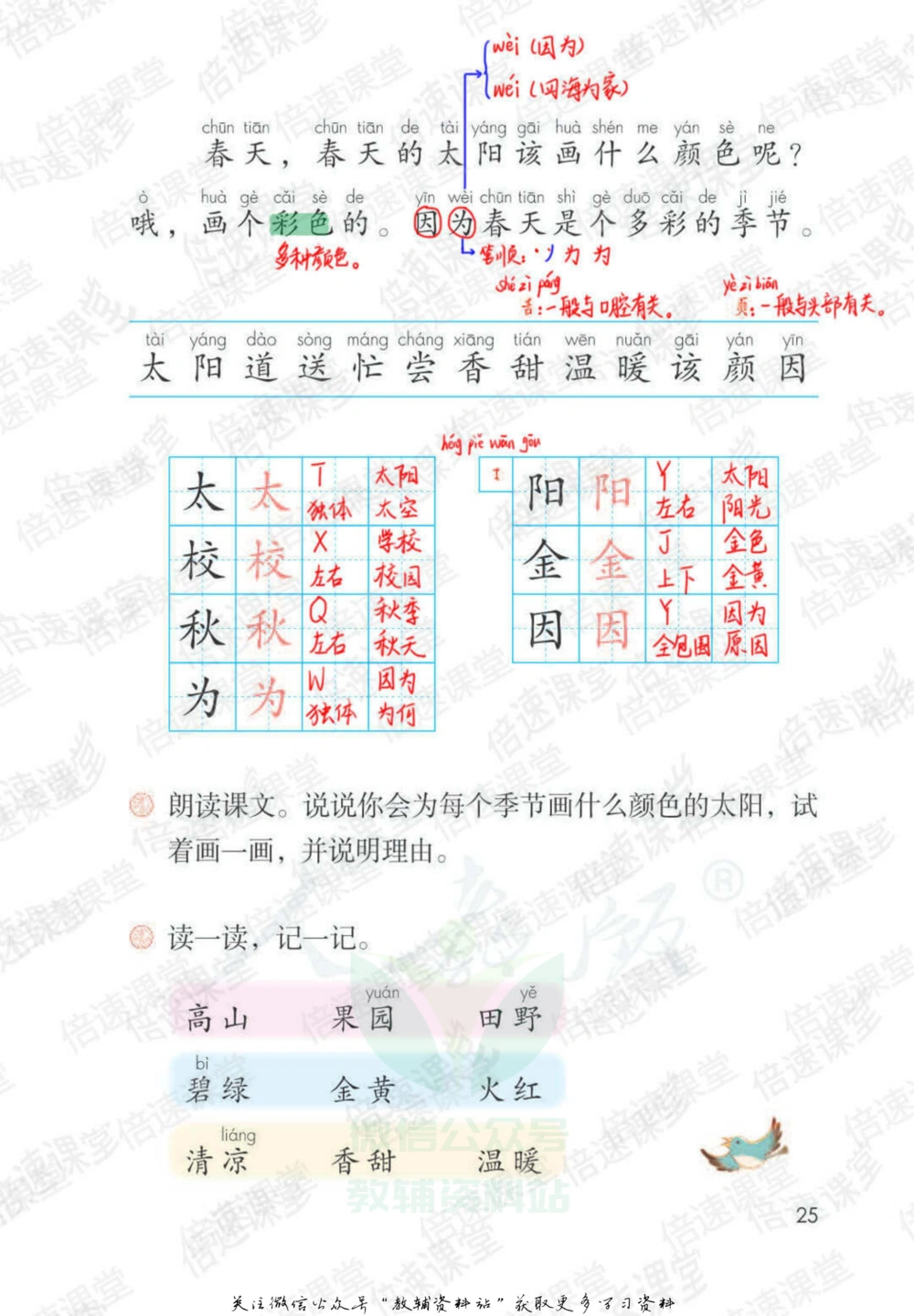 一年级下册语文部编版课堂笔记（倍速版）_小学初中学霸笔记类资料汇总6.33GB_小学同步课堂笔记2.76GB_1~6年级全册语文部编版课堂笔记
