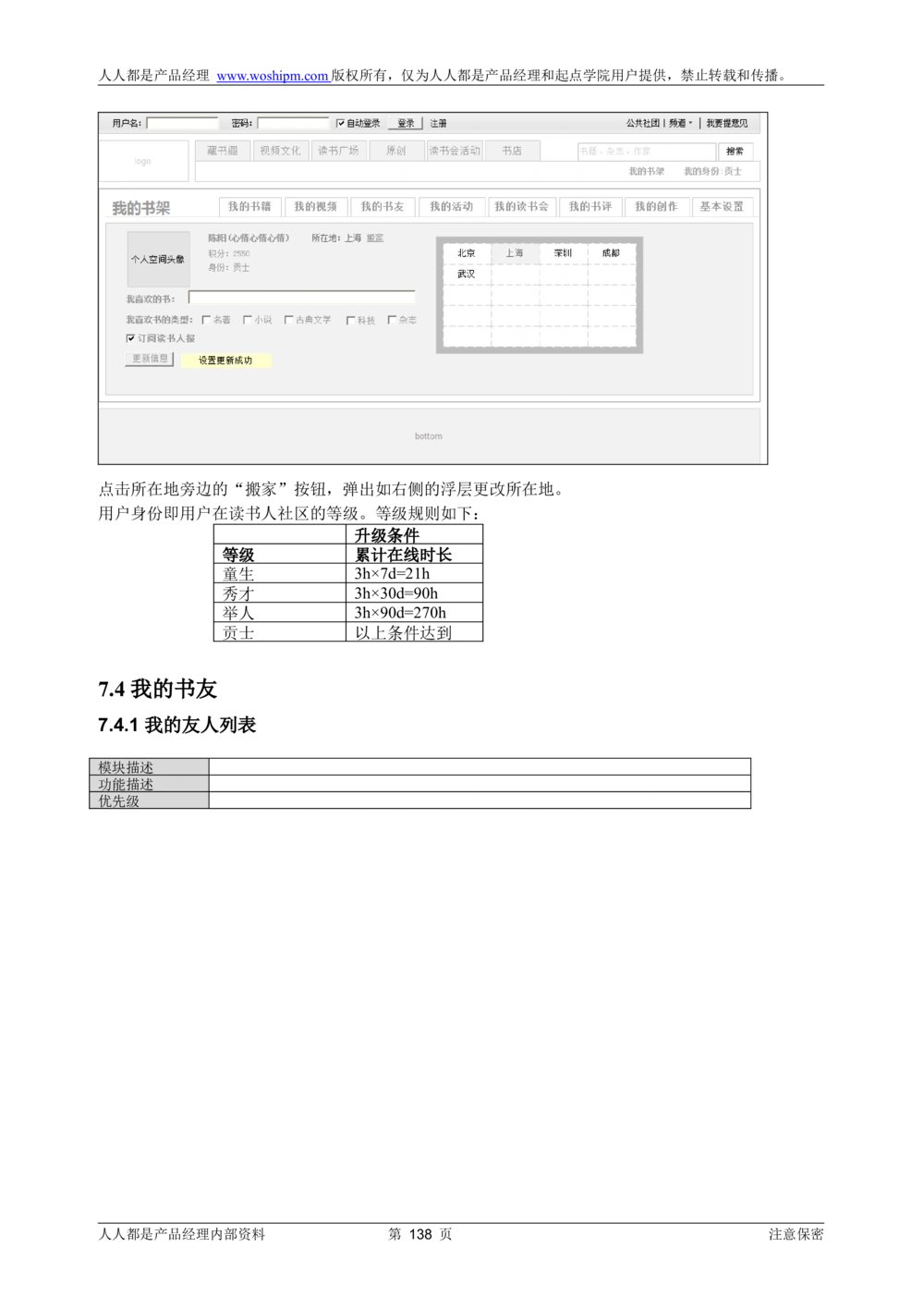 需求文档实例读书人频道产品需求-人人都是产品经理出品_436套软件开发需求文档_VD516-软件开发需求文档_10各类系统软件开发需求_更新内容_产品需求文档案例（73份）