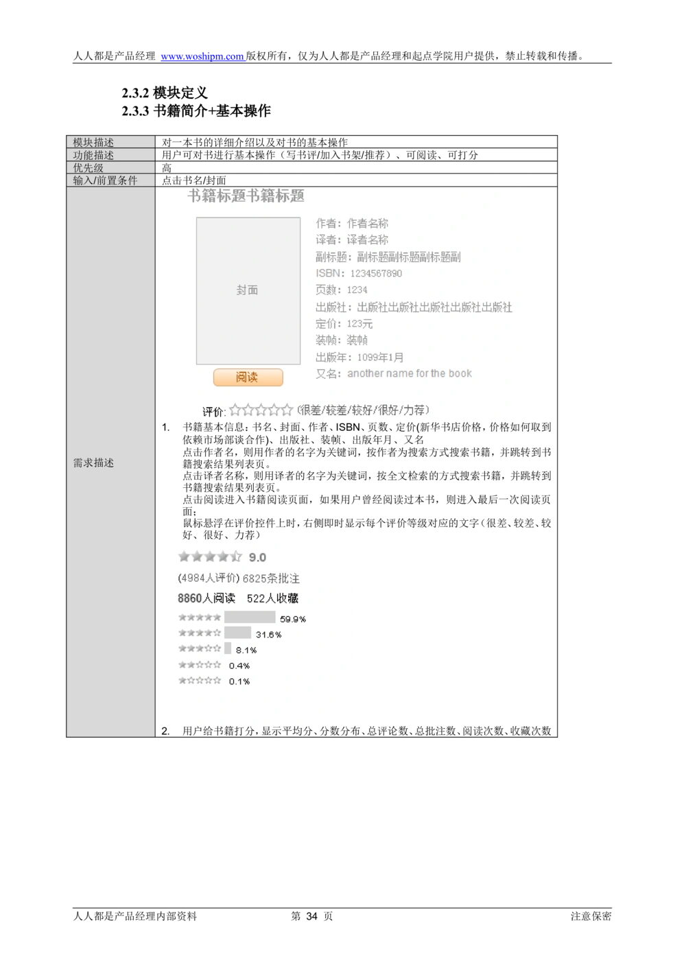 需求文档实例读书人频道产品需求-人人都是产品经理出品_436套软件开发需求文档_VD516-软件开发需求文档_10各类系统软件开发需求_更新内容_产品需求文档案例（73份）