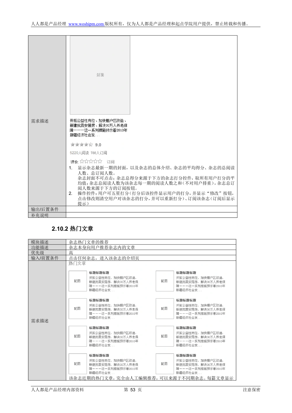 需求文档实例读书人频道产品需求-人人都是产品经理出品_436套软件开发需求文档_VD516-软件开发需求文档_10各类系统软件开发需求_更新内容_产品需求文档案例（73份）