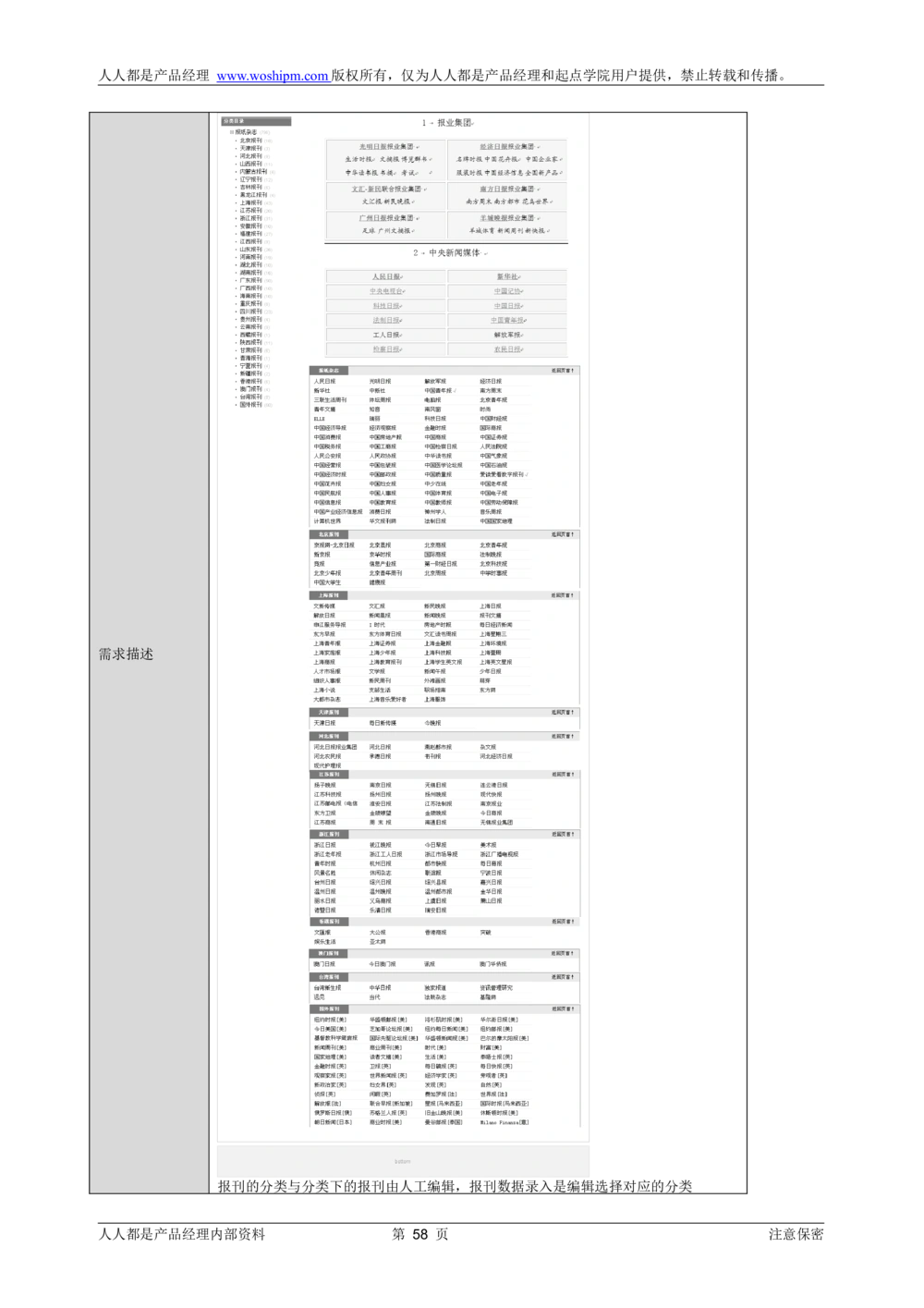 需求文档实例读书人频道产品需求-人人都是产品经理出品_436套软件开发需求文档_VD516-软件开发需求文档_10各类系统软件开发需求_更新内容_产品需求文档案例（73份）
