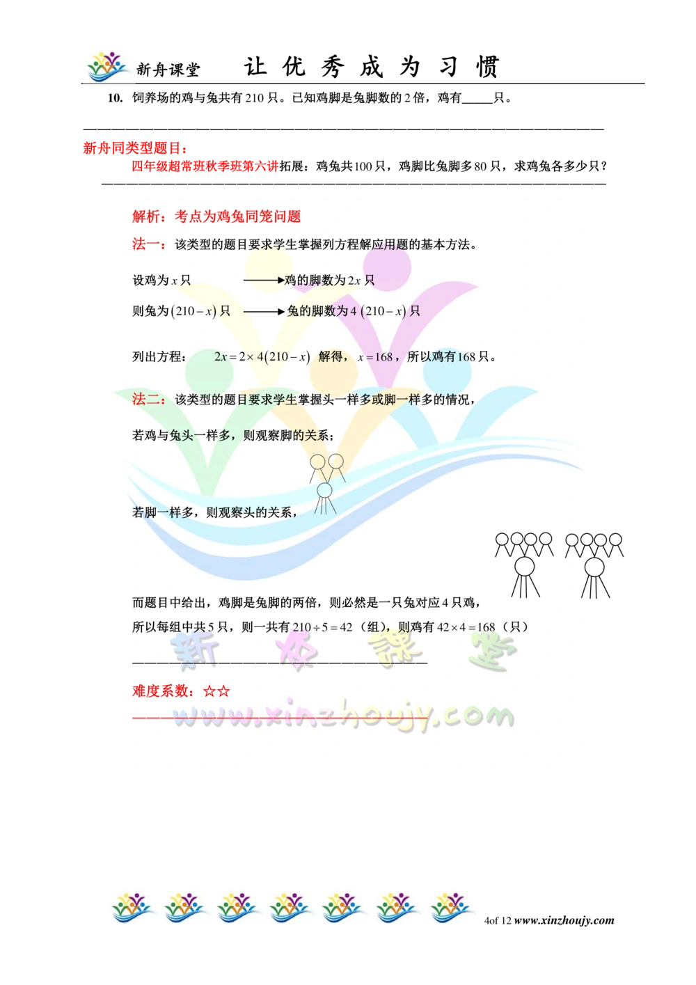 2014第12届小机灵杯四年级初赛解析_小学奥数举一反三1-6年级相关课程_奥数历年杯赛真题全套（PDF、Word可打印）_05、其他-小机灵杯真题（部分年限二、三、四、五年级）_初赛_四年级