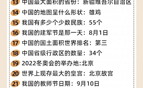 50个小常识，让你秒变祖国通！_中小学精品资料(高清可打印)_百科知识大全集312份高清资料整理版