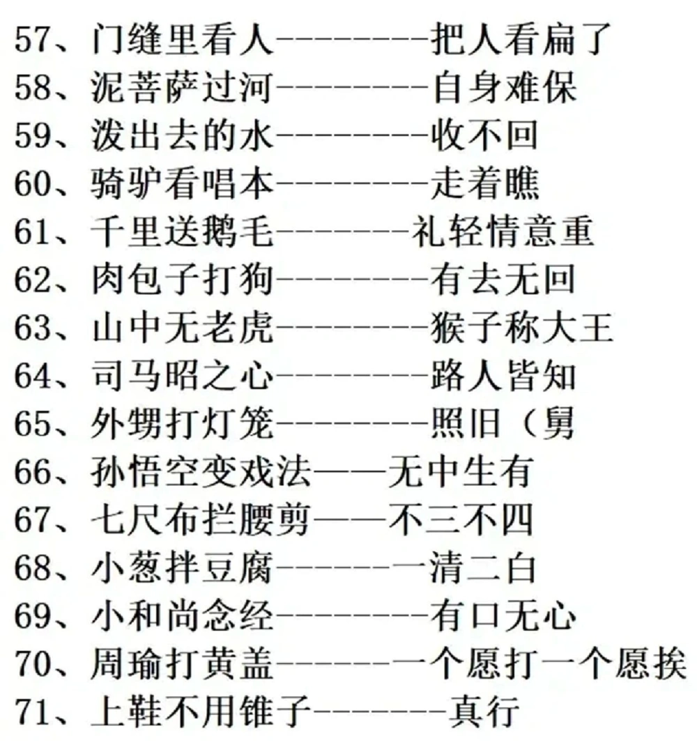 81个俗语，家有孩子的，保存下来_中小学精品资料(高清可打印)_百科知识大全集312份高清资料整理版