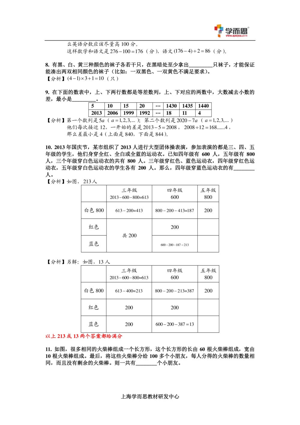 2014第十四届中环杯四年级初赛详解_小学奥数举一反三1-6年级相关课程_奥数历年杯赛真题全套（PDF、Word可打印）_06、其他-中环杯真题（部分年限二、三、四、五年级）_初赛_四年级