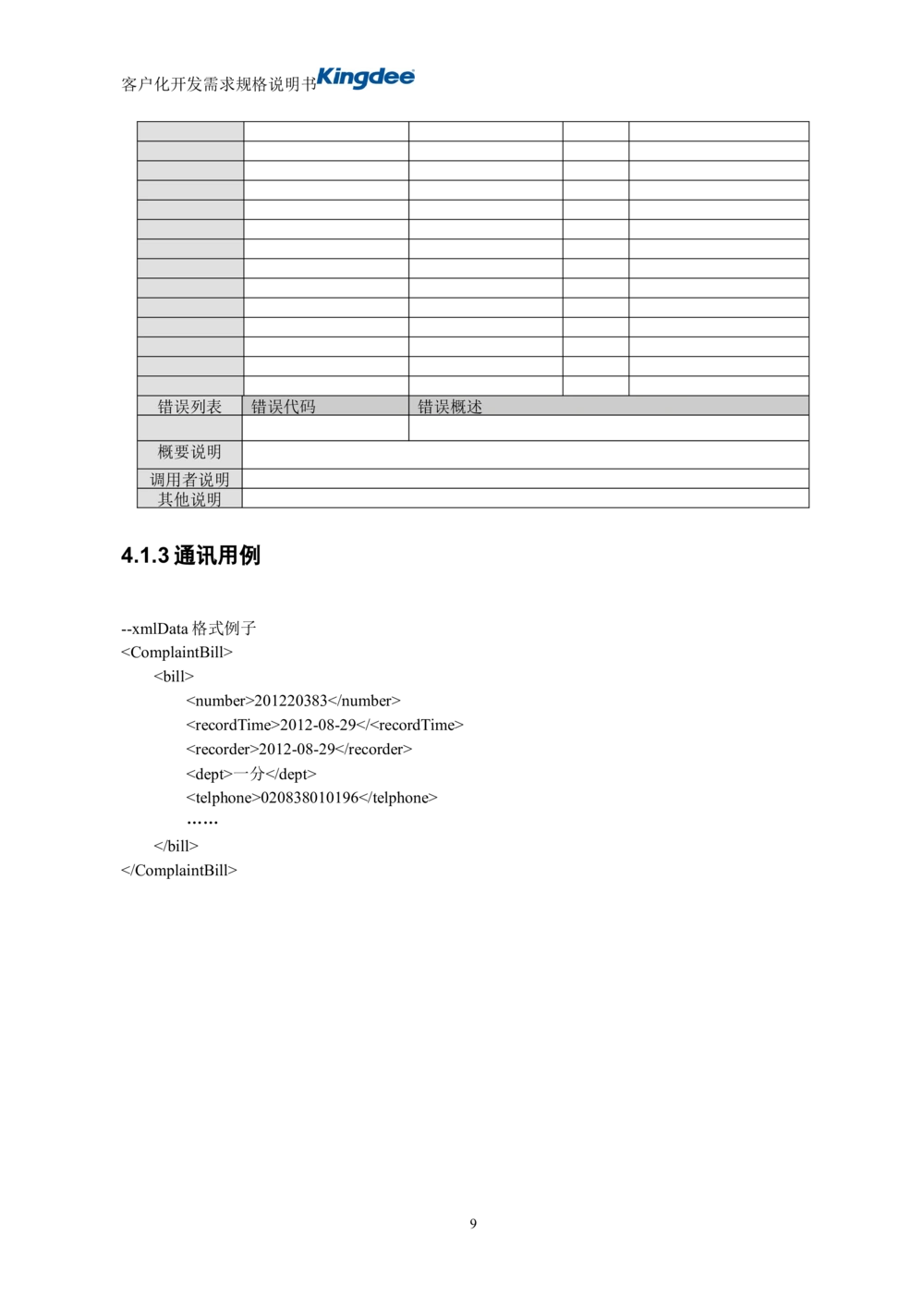 项目接口需求及设计说明文档(模板)_436套软件开发需求文档_VD516-软件开发需求文档_10各类系统软件开发需求_更新内容_产品需求文档模版（13份）