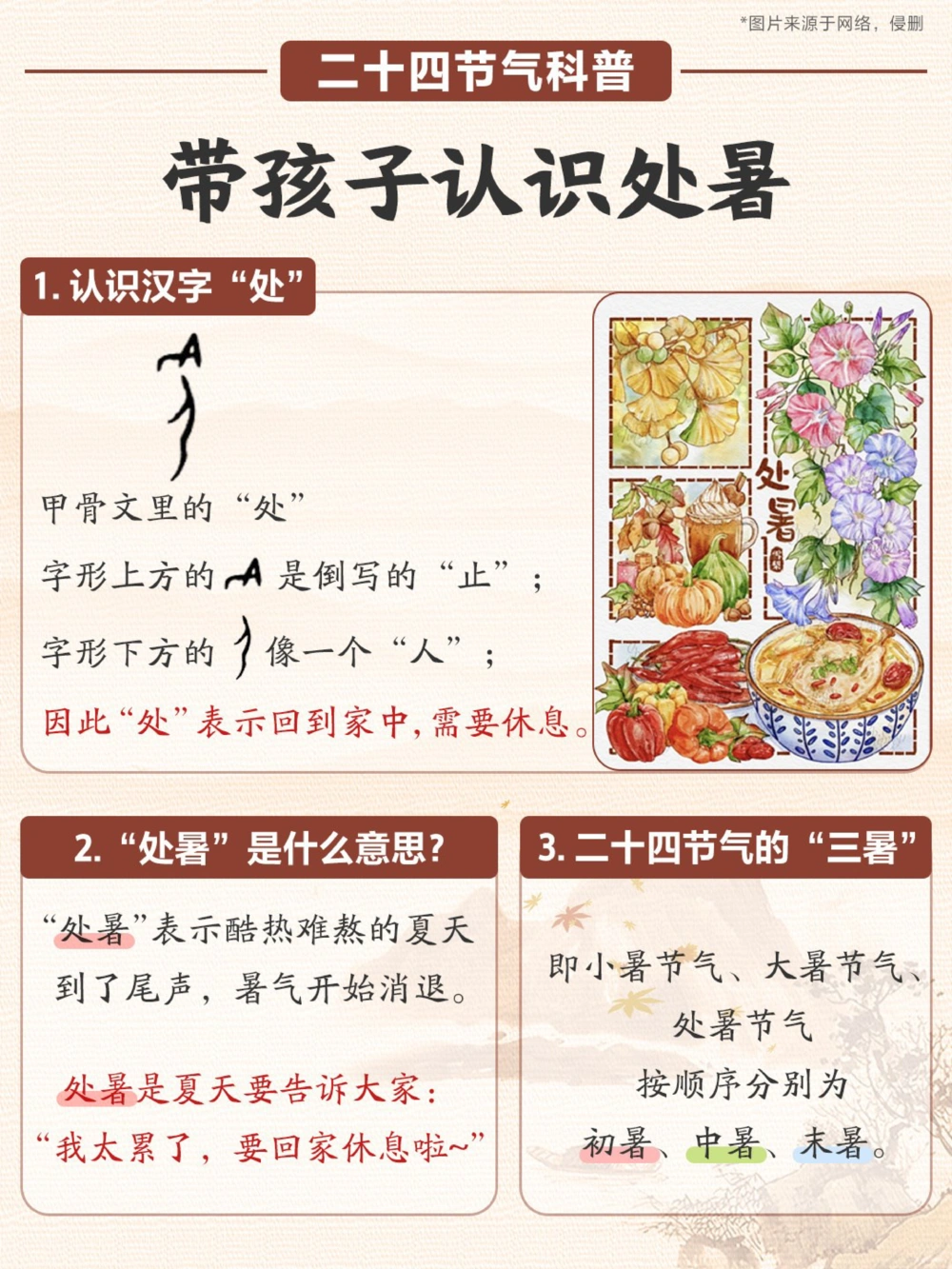 24节气科普让小朋友认识二十四节气之处暑_中小学精品资料(高清可打印)_古文化大全集628份高清资料整理版