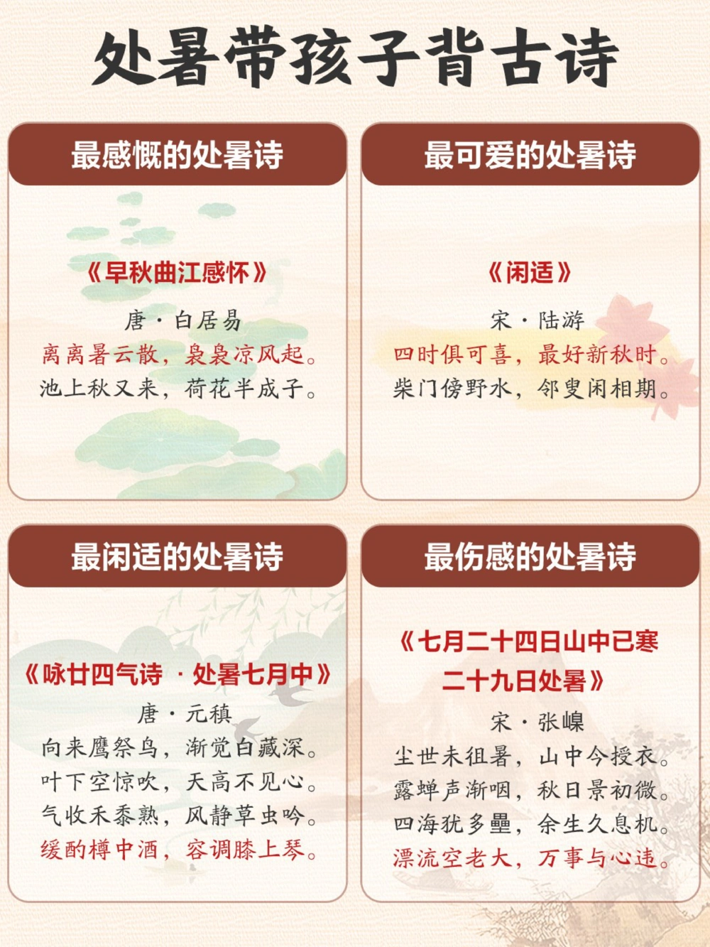 24节气科普让小朋友认识二十四节气之处暑_中小学精品资料(高清可打印)_古文化大全集628份高清资料整理版