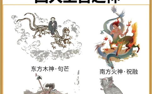 《山海经》里的四方神，你知道都有谁吗_中小学精品资料(高清可打印)_古文化大全集628份高清资料整理版