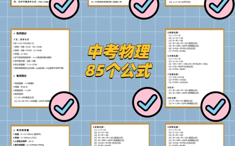 90天学完，中高考拿捏！理化生3大类复习资料_中小学精品资料(高清可打印)_高中大全集高清资料整理版