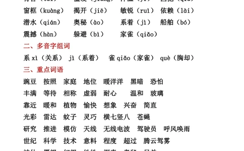 4年级语文重点知识梳理_2025抖音最火小学全科全年级资料大全集超完整版_小学语文VIP资源禁止外传