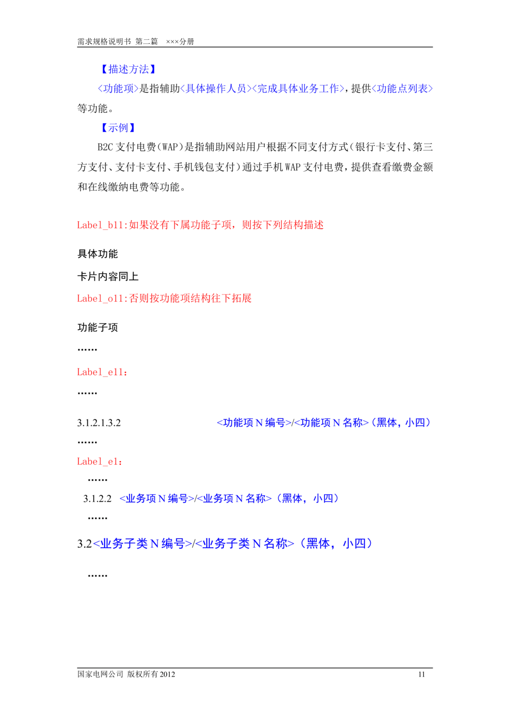 需求规格说明书模板（第二篇_436套软件开发需求文档_VD516-软件开发需求文档_10各类系统软件开发需求