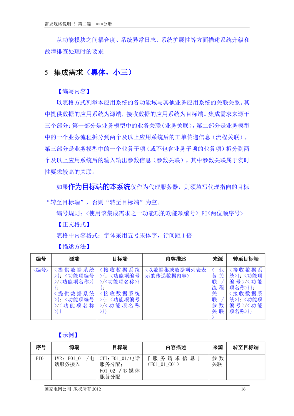 需求规格说明书模板（第二篇_436套软件开发需求文档_VD516-软件开发需求文档_10各类系统软件开发需求