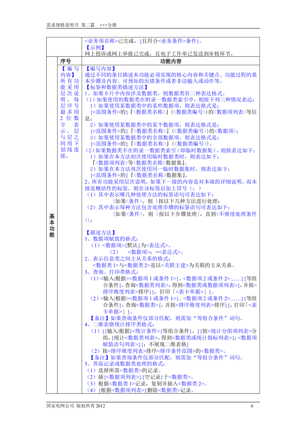 需求规格说明书模板（第二篇_436套软件开发需求文档_VD516-软件开发需求文档_10各类系统软件开发需求