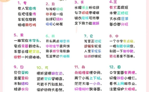 40首识字儿歌，识字与游戏结合，提升记忆力_中小学精品资料(高清可打印)_古诗词大全集281份高清资料整理版