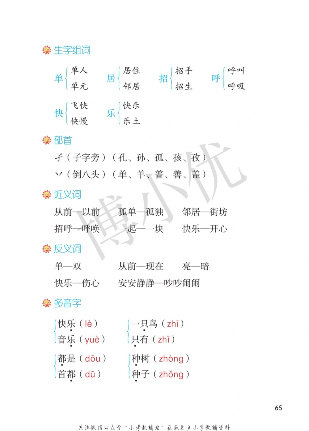 一年级下册语文部编版课堂笔记（博小优）_小学初中学霸笔记类资料汇总6.33GB_小学同步课堂笔记2.76GB_1~6年级全册语文部编版课堂笔记