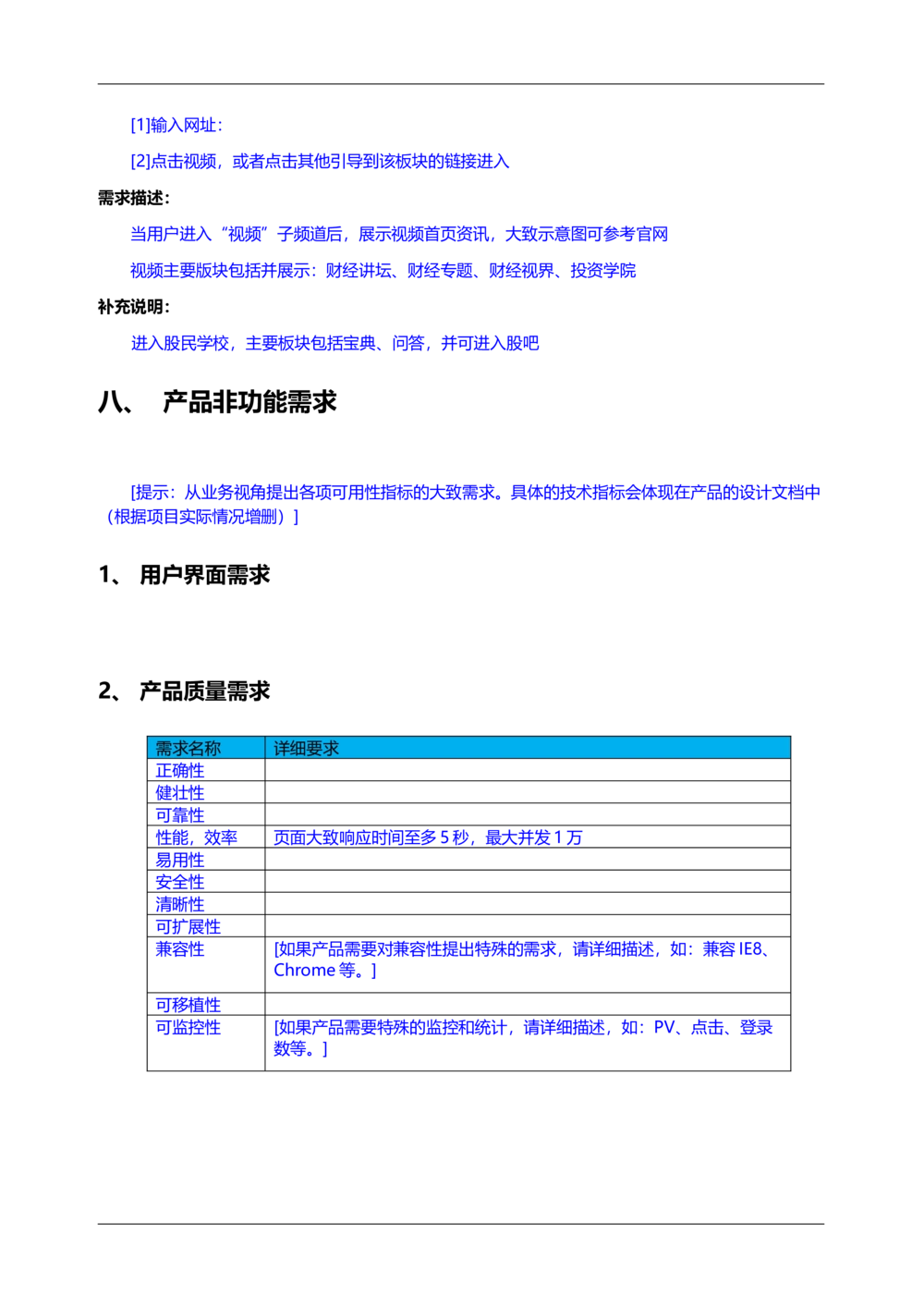 需求说明书模板_436套软件开发需求文档_VD516-软件开发需求文档_02需求规格说明书（14份）