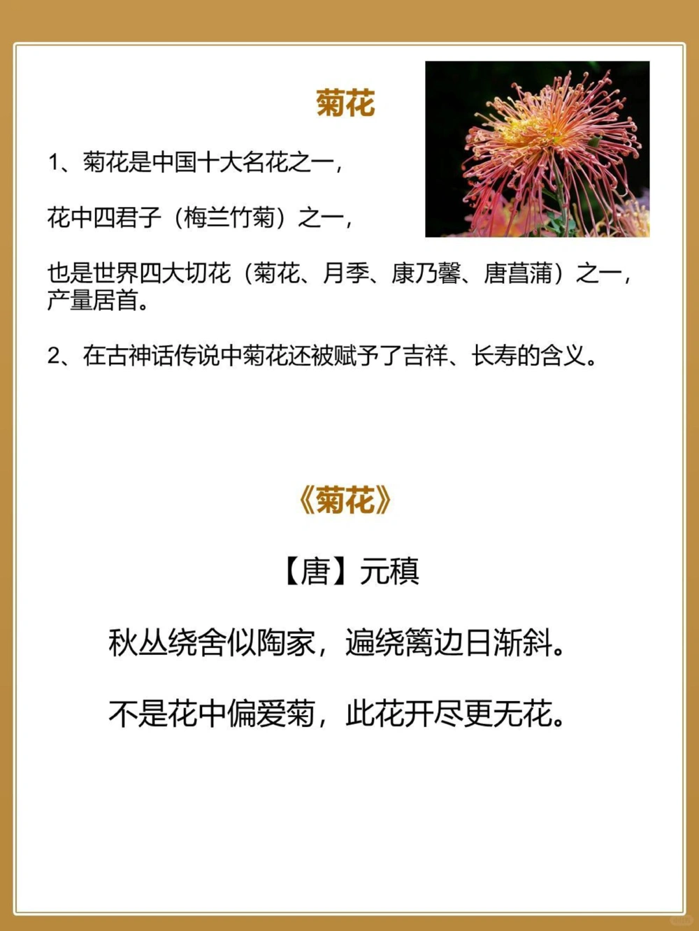 8首秋天&ldquo;花&rdquo;的诗词&zwj;中国古人的浪漫_中小学精品资料(高清可打印)_古文化大全集628份高清资料整理版