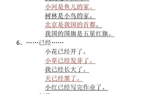 一年级全册写句子不用愁了！每年必考的写句子都在这里！刚上一年级的小朋友写不出简单的句子，所以一开始只能把这些简单的句型都背下来默写下来，害怕写句子和看图写话的小朋友可以试试！#一年级#一年级语文#看图写话