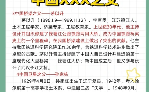 20位中国XXX之父可尊可敬_中小学精品资料(高清可打印)_百科知识大全集312份高清资料整理版