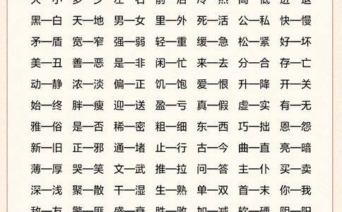 -小学语文-反义词全汇总-_2025抖音最火小学全科全年级资料大全集超完整版_小学语文VIP资源禁止外传