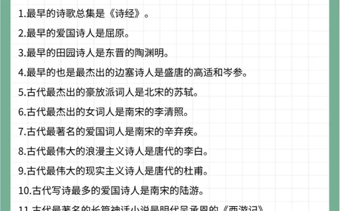 26个中国文学之&ldquo;最&rdquo;看看你知道哪些_中小学精品资料(高清可打印)_百科知识大全集312份高清资料整理版