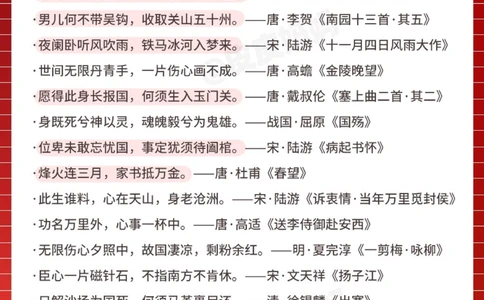 60句经典爱国古诗，陪孩子一起读！_中小学精品资料(高清可打印)_古诗词大全集281份高清资料整理版