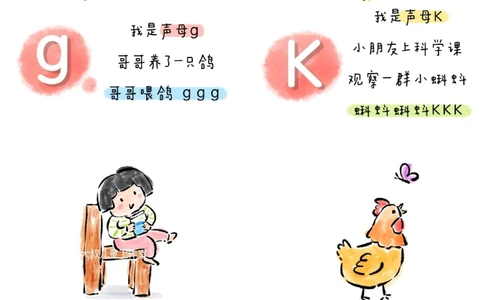 一天一个小百科&mdash;&mdash;拼音启蒙之23个声母_中小学精品资料(高清可打印)_百科知识大全集312份高清资料整理版