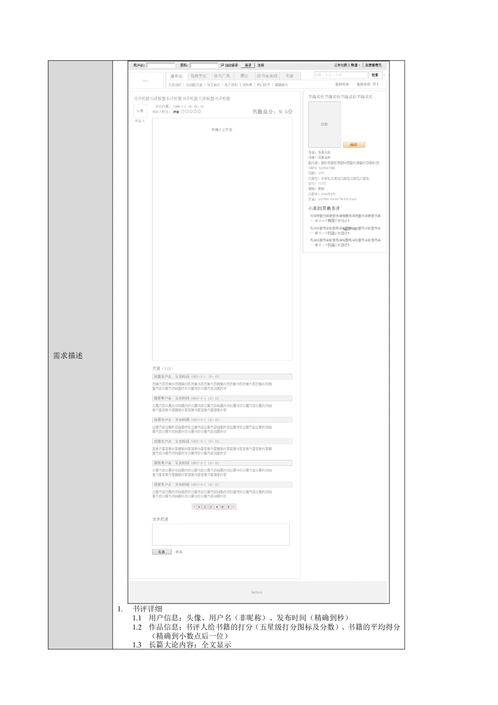 读书人频道产品需求文档_436套软件开发需求文档_VD516-软件开发需求文档_10各类系统软件开发需求_更新内容_产品需求文档案例（73份）