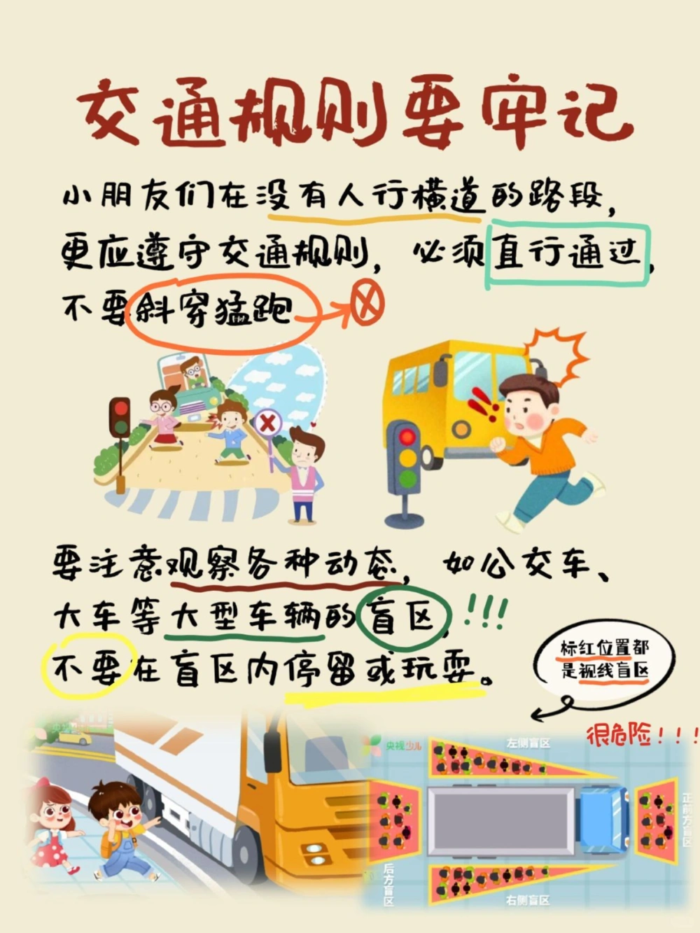122交通安全日孩子必学的交通安全知识_中小学精品资料(高清可打印)_常识知识大全集140份高清资料整理版