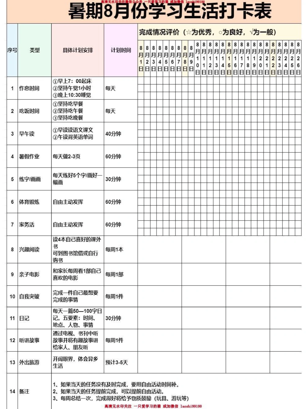 8月新鲜出炉-一张表搞定孩子学习计划_2025抖音最火小学全科全年级资料大全集超完整版_学习方法VIP资源禁止外传