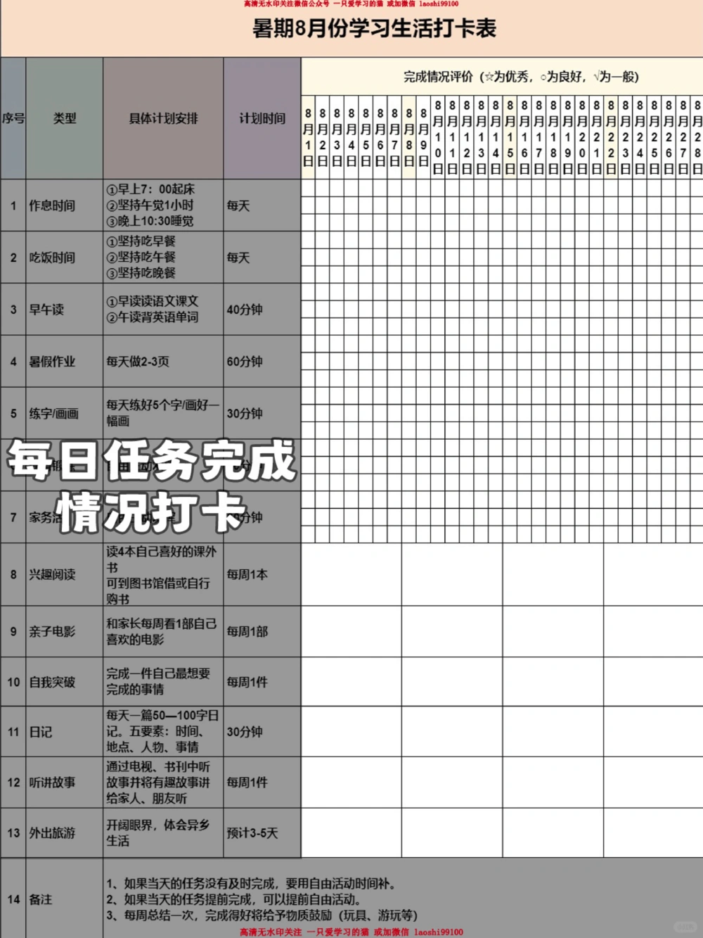 8月新鲜出炉-一张表搞定孩子学习计划_2025抖音最火小学全科全年级资料大全集超完整版_学习方法VIP资源禁止外传