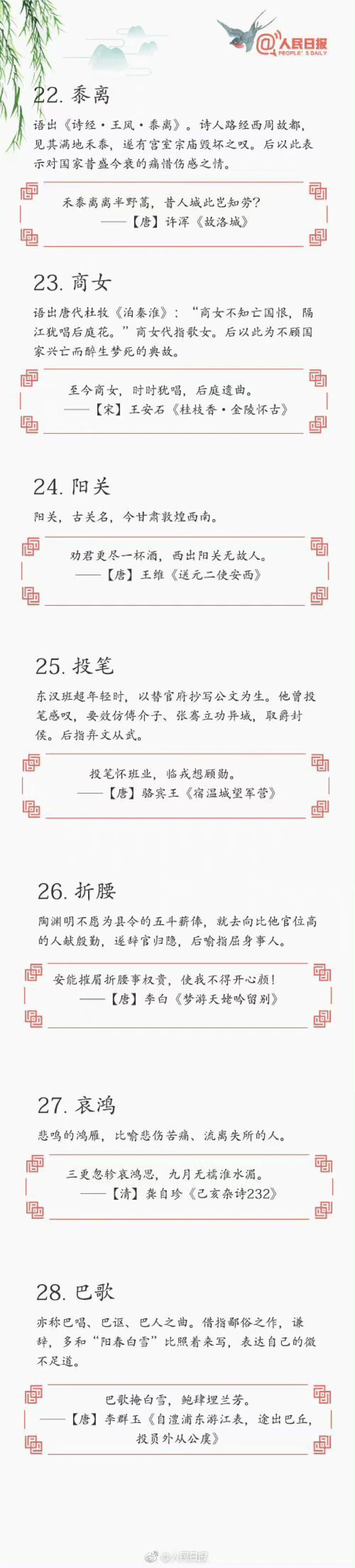 70个诗词中常见的文化典故_中小学精品资料(高清可打印)_古诗词大全集281份高清资料整理版