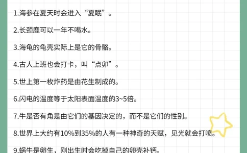 40个特别有趣的冷知识值得一看_中小学精品资料(高清可打印)_百科知识大全集312份高清资料整理版