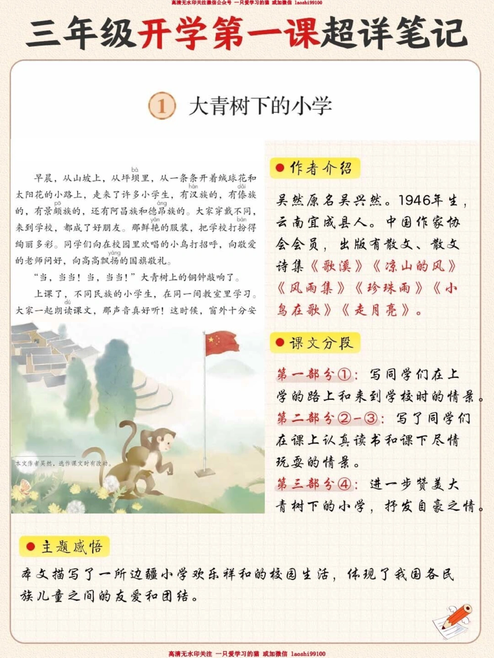 3-6年级开学第一课-课文笔记超全-收藏_2025抖音最火小学全科全年级资料大全集超完整版_家庭教育VIP资源禁止外传