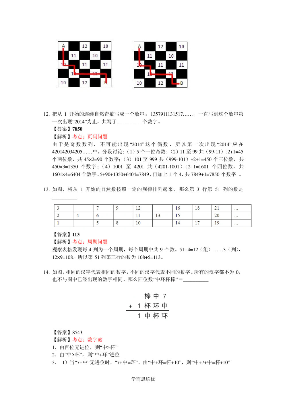 2015第十五届中环杯三年级初赛详解_小学奥数举一反三1-6年级相关课程_奥数历年杯赛真题全套（PDF、Word可打印）_06、其他-中环杯真题（部分年限二、三、四、五年级）_初赛_三年级