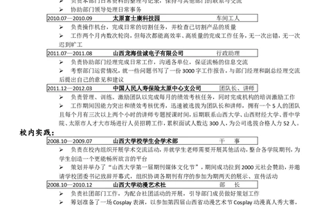 039.简明简历_罗列式_适用于应届生_1页式_无内容_无封面_26考研复试_复试真题、简历模板、补充资料（旧版资料）_考研经典面试系列（复试技巧调剂指导口语指导自我介绍导师模板）