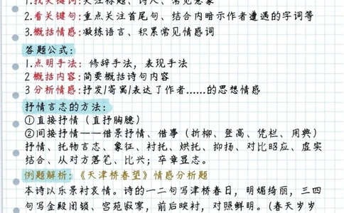 古诗鉴赏最强答题技巧_中小学精品资料(高清可打印)_古诗词大全集281份高清资料整理版