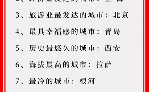 中国城市之最！_中小学精品资料(高清可打印)_百科知识大全集312份高清资料整理版