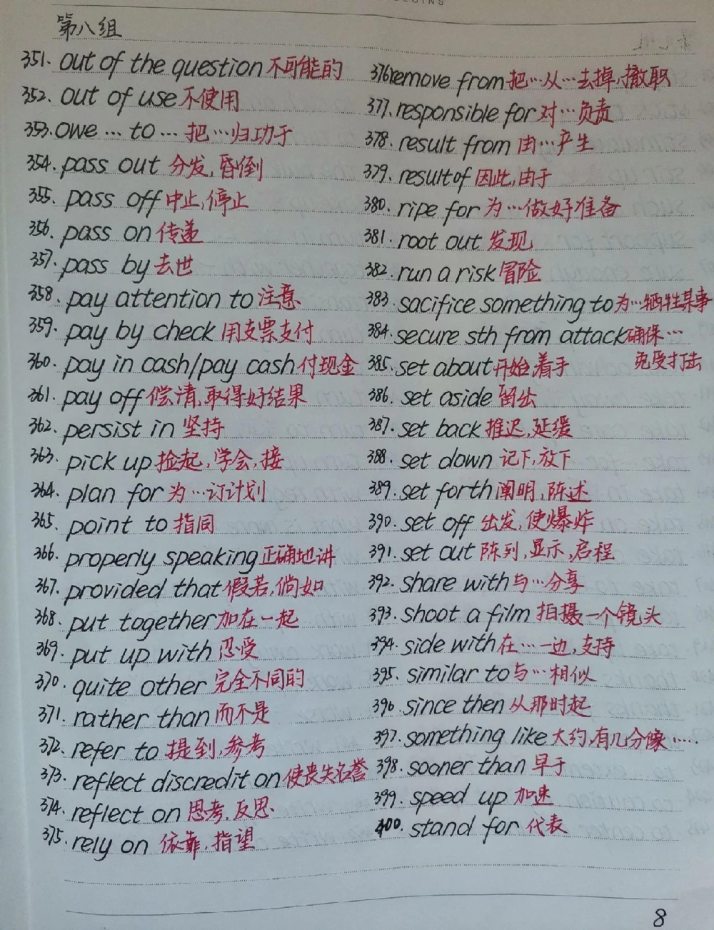 反反复复的把这篇词汇背熟之后，你会发现你的英语阅读理解就像开了挂一样，刷到了就开始背，一切都还来得及#英语#阅读理解#手写笔记#图文伙伴计划#抖音图文来了