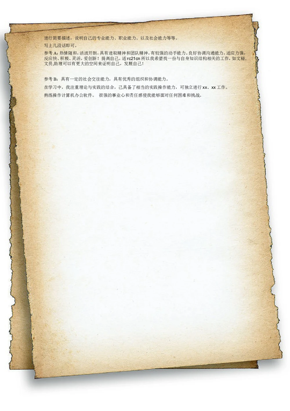 024.特色纸张_表格式_适用于应届生_2页式_无内容_无封面_26考研复试_复试真题、简历模板、补充资料（旧版资料）_考研经典面试系列（复试技巧调剂指导口语指导自我介绍导师模板）