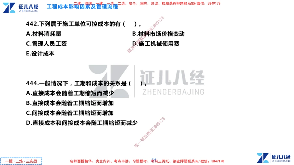 (11)--一建管理点题映射6-无答案版-讲义_2026年一级建造师_2026年一建管理_2025年一建管理SVIP_03-习题精析✿实战特训✿模考通关_54-管理《点题映射班》杨建国ZBJ