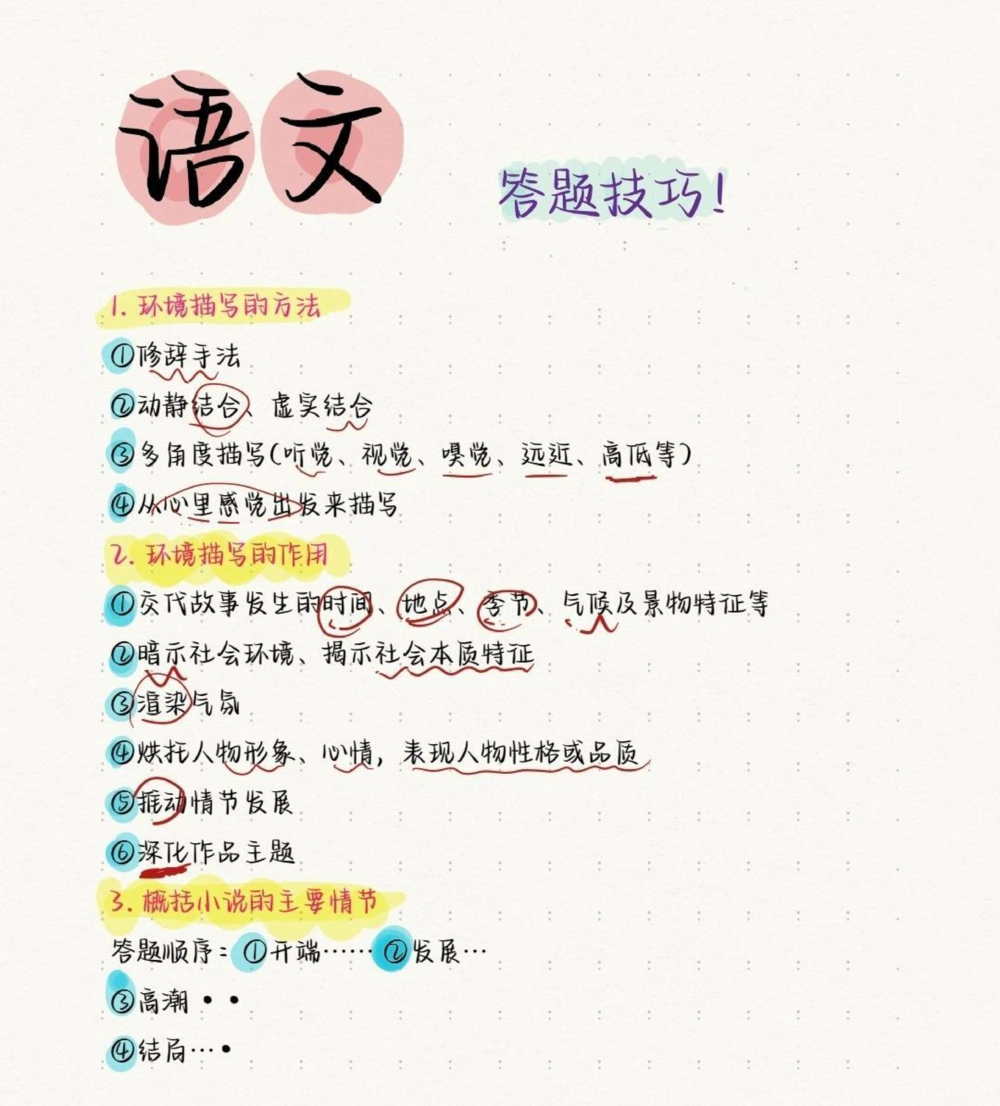 把这份答题技巧反复多看几遍，对你语文考试有莫大的帮助，看见了别直接划走啦#语文#答题技巧#知识点总结#图文伙伴计划#抖音图文来了_中小学精品资料(高清可打印)