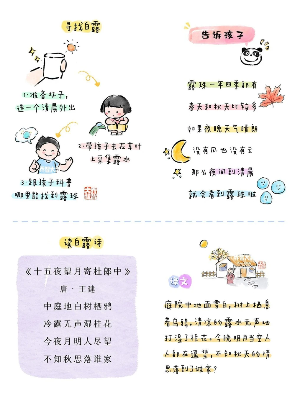 带孩子了解二十四节气&mdash;&mdash;白露_中小学精品资料(高清可打印)_常识知识大全集140份高清资料整理版