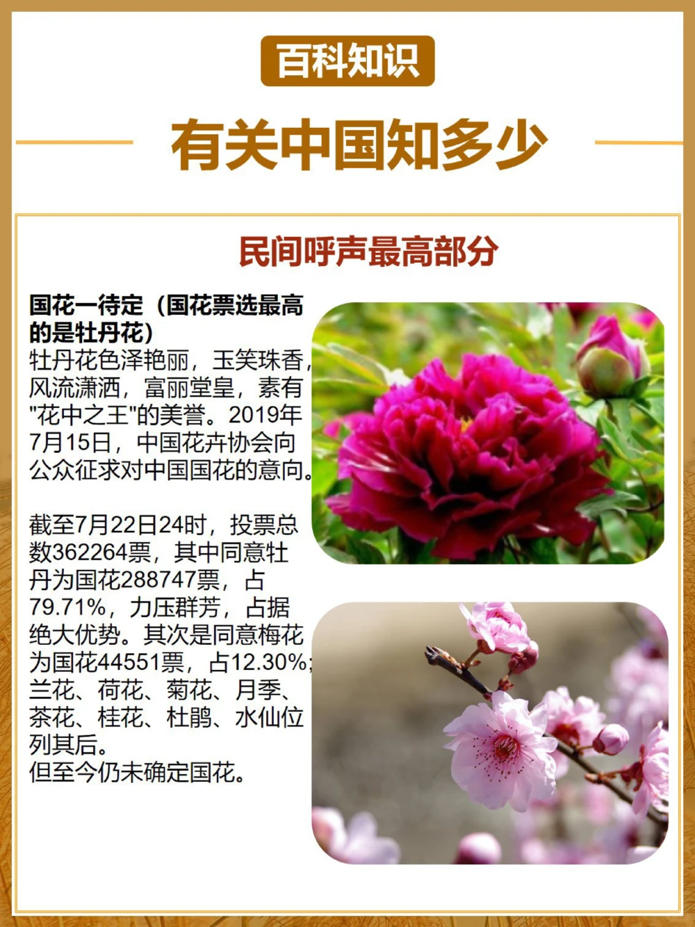 有关祖国知多少！国花、国鸟&hellip;你选哪一个？_中小学精品资料(高清可打印)_百科知识大全集312份高清资料整理版