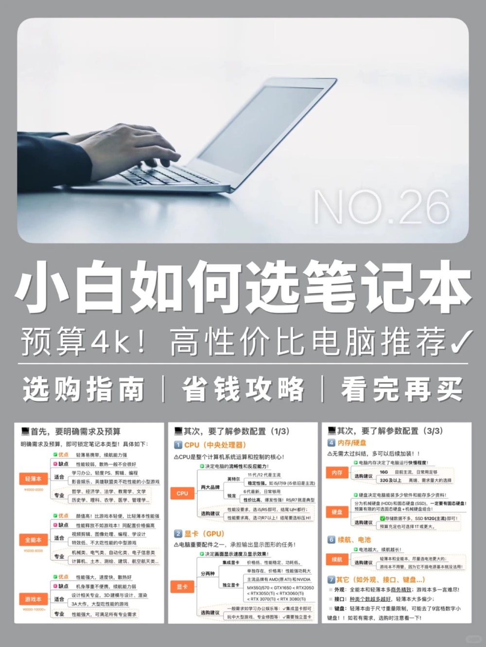 小白如何选笔记本？一篇搞定！买对不买贵_中小学精品资料(高清可打印)_百科知识大全集312份高清资料整理版