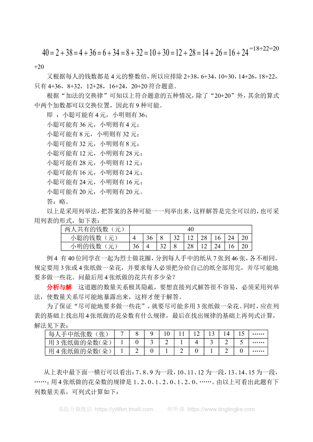 用列表法解应用题(含答案)-_小学奥数举一反三1-6年级相关课程_奥数历年杯赛真题全套（PDF、Word可打印）_09、小学奥林匹克辅导及答案36套