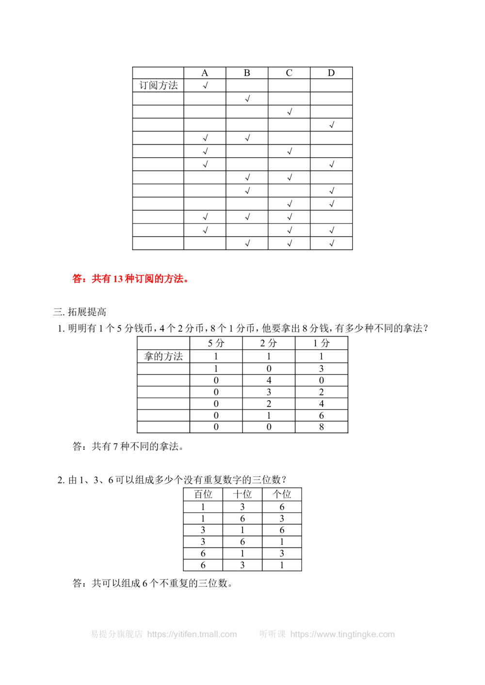 用列表法解应用题(含答案)-_小学奥数举一反三1-6年级相关课程_奥数历年杯赛真题全套（PDF、Word可打印）_09、小学奥林匹克辅导及答案36套
