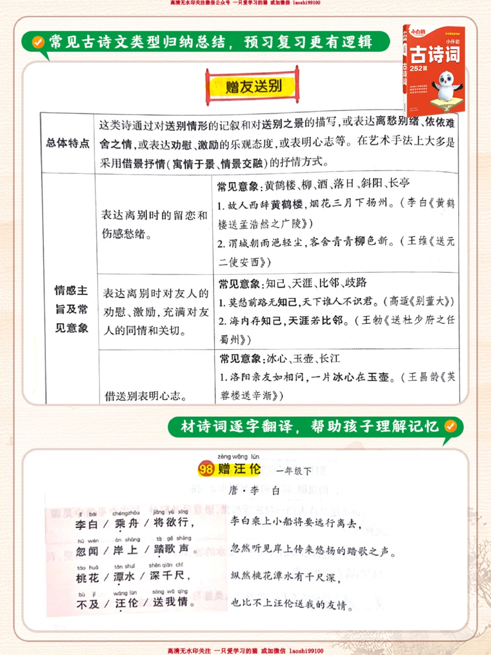 古诗词常见意象及辨析-老师不讲但考试常考_2025抖音最火小学全科全年级资料大全集超完整版_小学语文VIP资源禁止外传